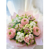 Pink and white cupcake bouquet in a hat box for Mother’s Day, handmade in Melbourne – the perfect edible gift
