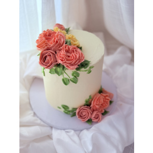 Buttercream floral cake